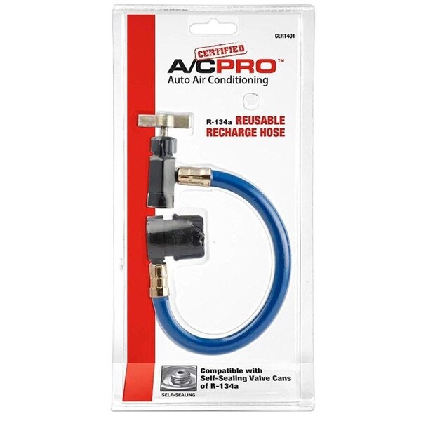 A/C Recharge AC PRO Recharge Hose, Reusable, For R134a SelfSealing
